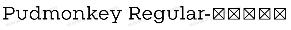 Pudmonkey Regular字体转换